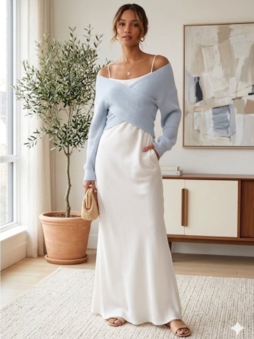 Petal and Pup Langton  Knit
Sweater Pale Blue Iff the Shoulder Size M/L - Picture 3 of 14